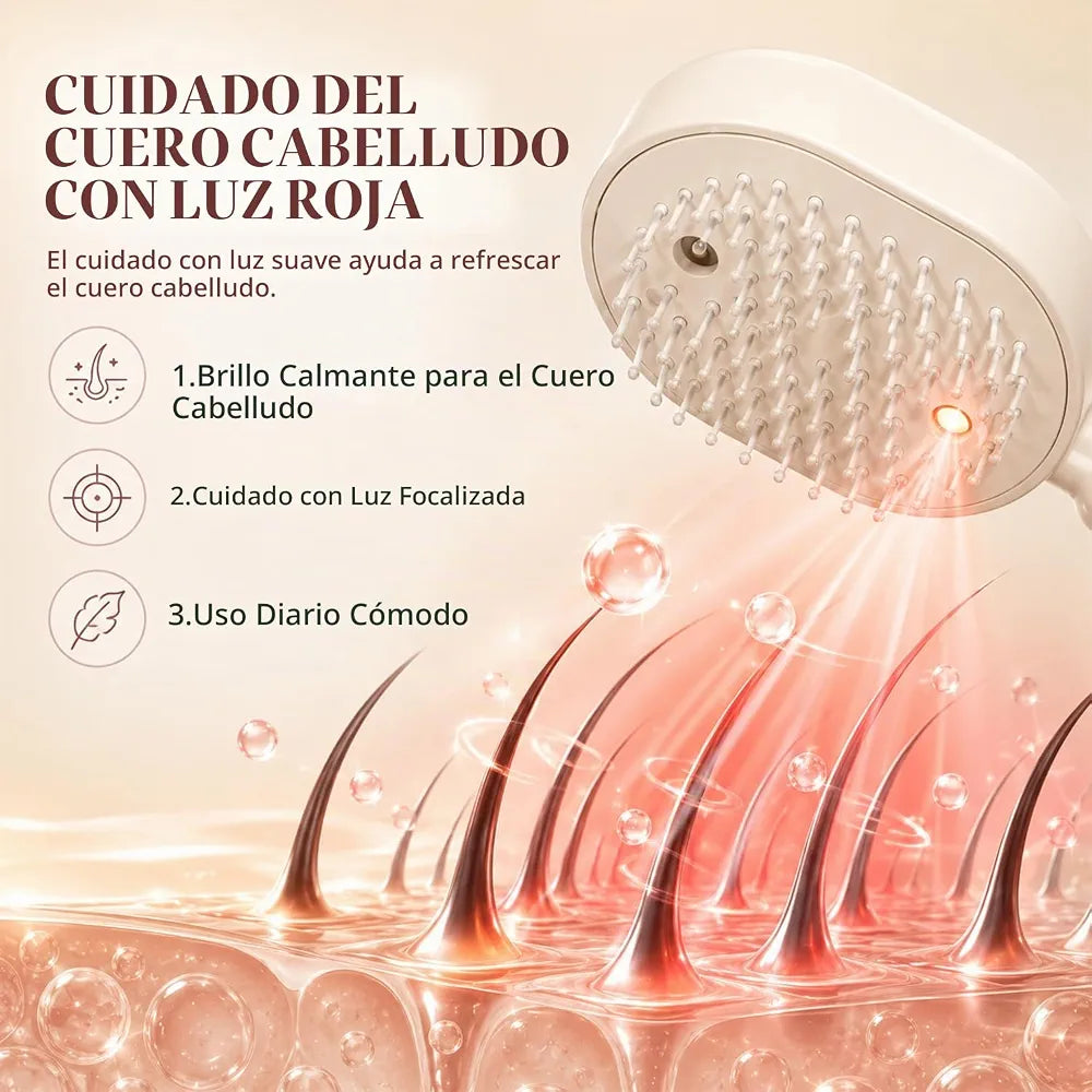 Cepillo Eléctrico Masajeador con Pulverizador