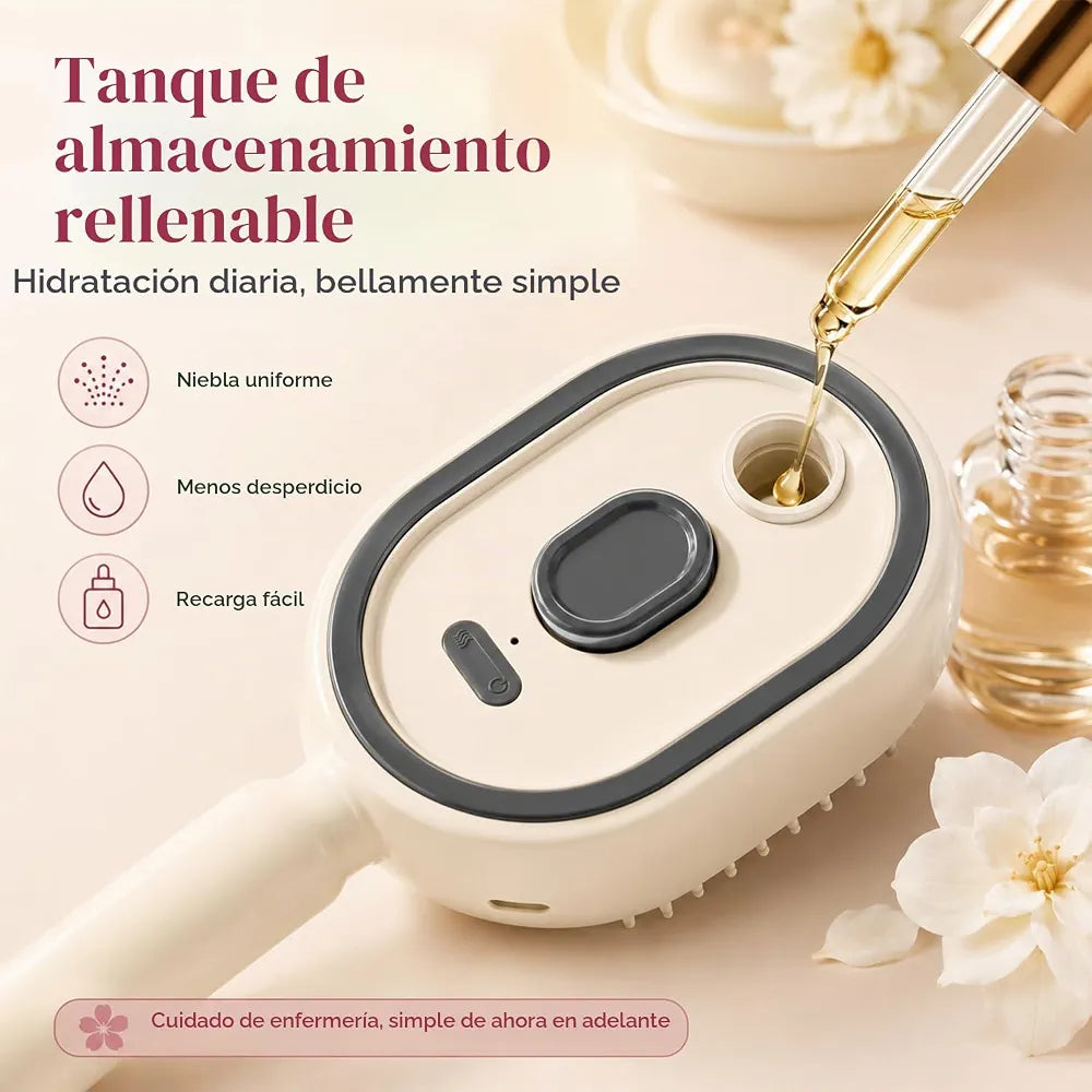 Cepillo Eléctrico Masajeador con Pulverizador