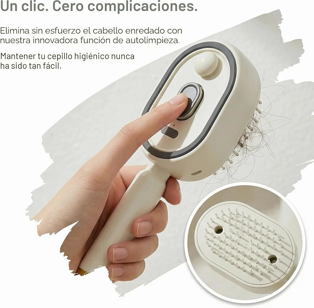 Cepillo Eléctrico Masajeador con Pulverizador